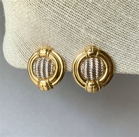 givenchy vintage|vintage Givenchy clip on earrings.